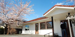夜桜を楽しむ平屋の家、の大掃除