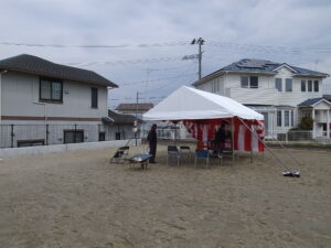 地を鎮める地鎮祭