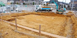 [koagariのある家]　掘削作業