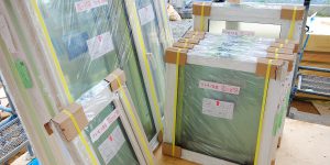 [koagariのある家] サッシ入れと内部下地作業