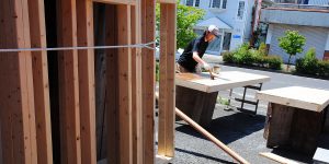 [Ｈさんのカーヴづくり] 建屋の下地作業