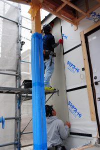 [チャーリー☆ハウス] 外壁作業の様子