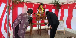 [そら景色が広がる家]　地鎮祭から基礎工事へ